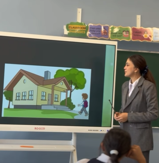 English lesson in action!