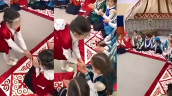 Наурыз мейрамы мерекесіне орай 1 “В”сыныбында сынып сағаты өтті.
